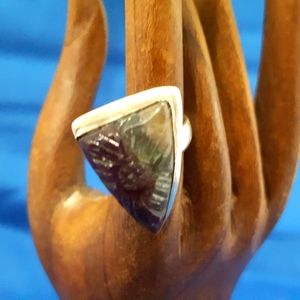 Multicolored Amethyst ring.